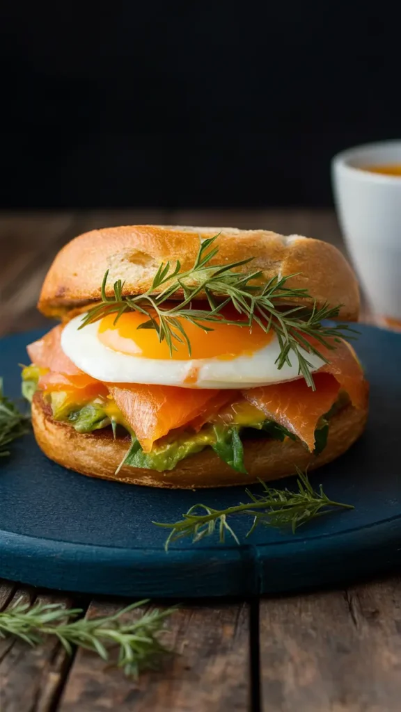 11. Egg and Smoked Salmon Breakfast Sandwich