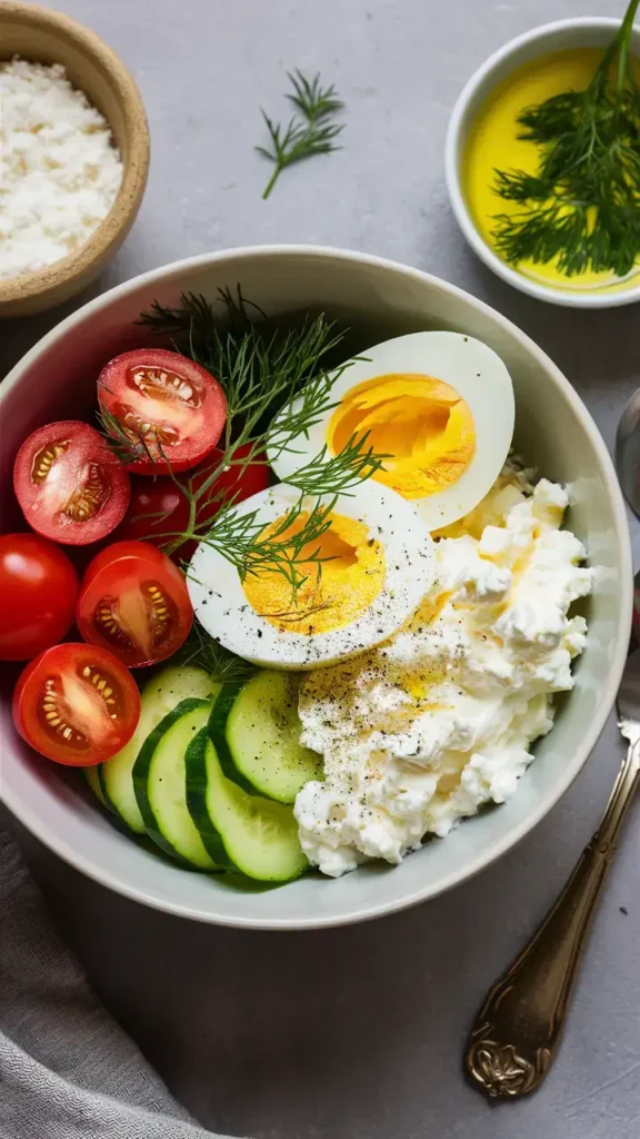 C9. Cottage Cheese and Egg Breakfast Bowl