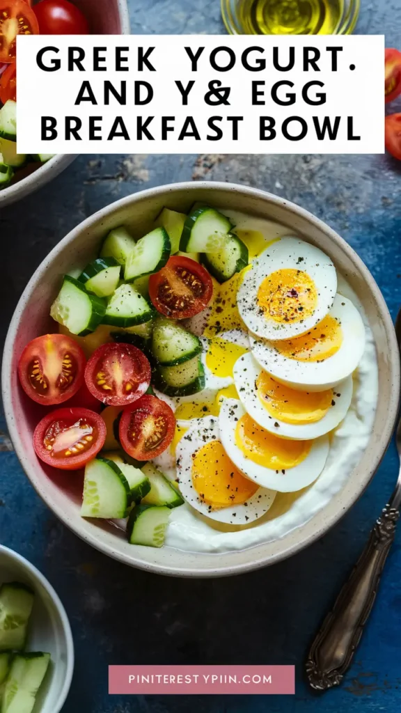 Greek Yogurt and Egg Breakfast Bowl