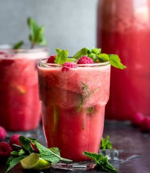 Watermelon, Basil, and Berry Blast